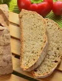 Быстрый бездрожжевой хлеб на кефире с зеленью