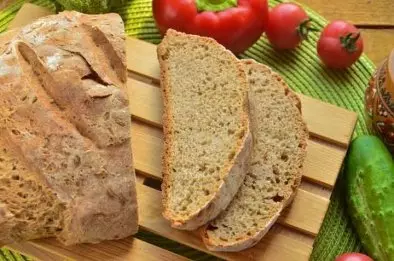 Быстрый бездрожжевой хлеб на кефире с зеленью