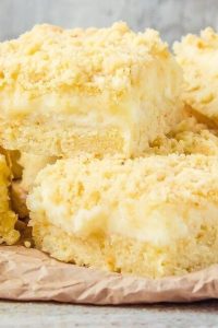 Тертый пирог с творогом